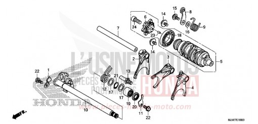 GEARSHIFT DRUM CB500FAJ de 2018